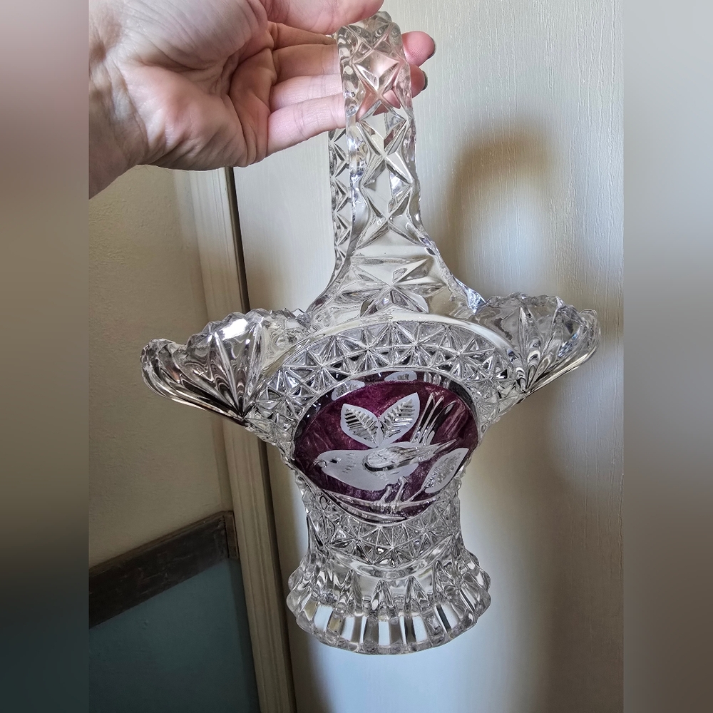 Crystal Bird Basket